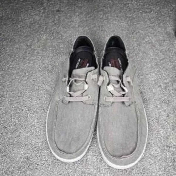 Other - Casual Men’s Gray Canvas Lace-Up Shoes